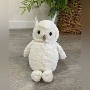 JELLYCAT Bashful Owl White/Cream Medium 12” Stuffed Toy